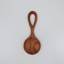 Load image into Gallery viewer, A small, easy-to-hold wooden spoon, perfectly sized for little hands to use in nature play, stirring, and scooping.